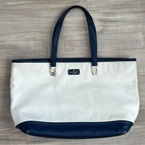 Kate Spade Oliver Street Taren canvas leather tote